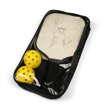 Liberty Sketch Pickleball Paddles & Balls Set