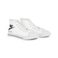 High Top Sneakers — White Minimalist Canvas Shoes
