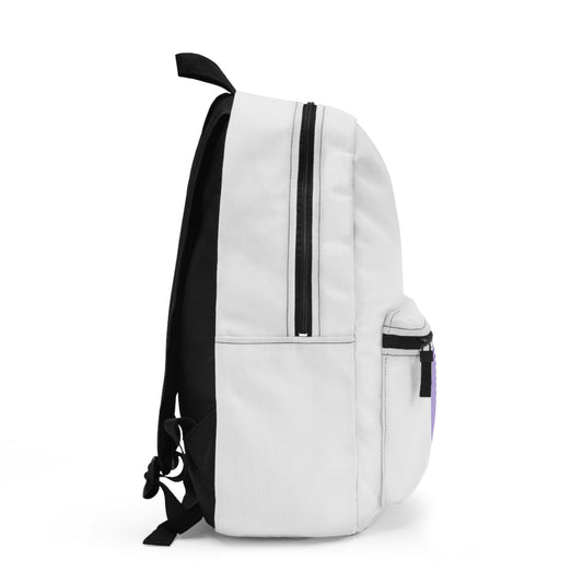 Purple Spiral Backpack — Minimalist Hypnotic Design for Teens & Students